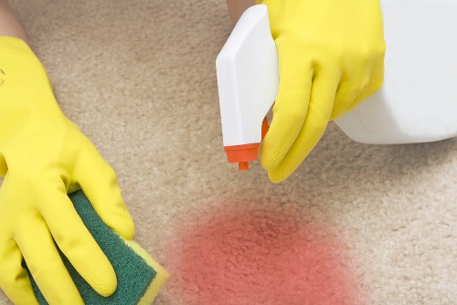 Illustration of a customer complaint being reviewed in an oven cleaning service