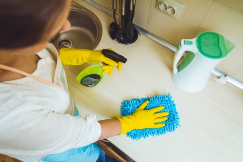 Oven cleaning service in Balham for a domestic kitchen appliance