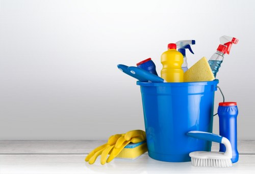 Final finishing clean after building work in a Balham property