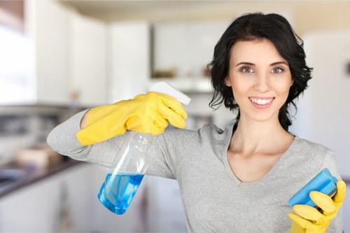 Professional house cleaning in a Balham family home