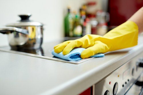 Deep kitchen cleaning during end of tenancy cleaning in Balham